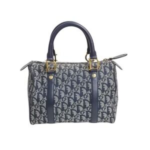 Christian Dior Speedy Trotter Handbag Navy Blue